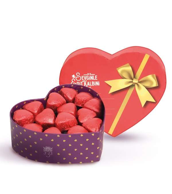 Sevgililer Günü Özel Çikolata Karton Kutu 140g